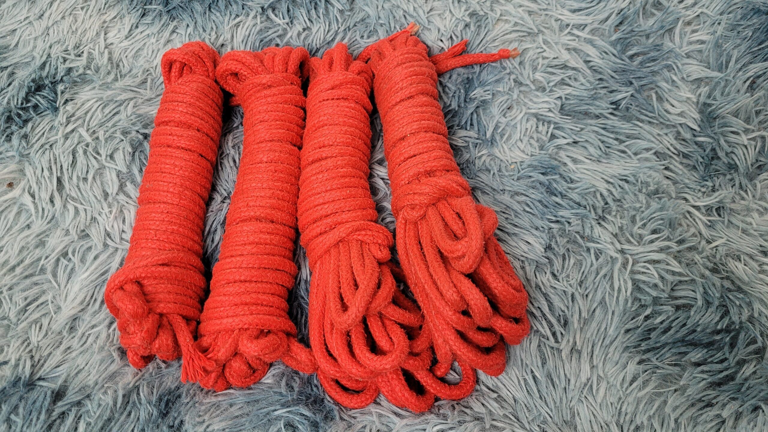 4 pares de cuerdas bondage largas
